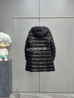 Moncler Hirma Long Black Jacket - Image 3
