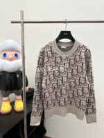 Christian Dior knitted Dior Logo Khaki Sweater