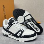 Louis Vuitton Crocodile Leather Black/White Trainer - Image 2