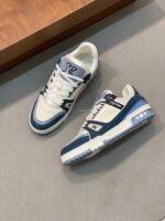 Louis Vuitton Blue Mixed/White Trainer - Image 2