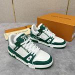 Louis Vuitton Crocodile Leather Green/White Trainer