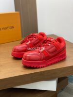 Louis Vuitton Crocodile Red Trainer