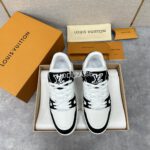 Louis Vuitton Crocodile Leather Black/White Trainer - Image 4