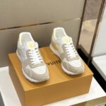 Louis Vuitton Beige/White Run Away Sneakers - Image 3