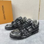 Louis Vuitton Black Metallic Trainer