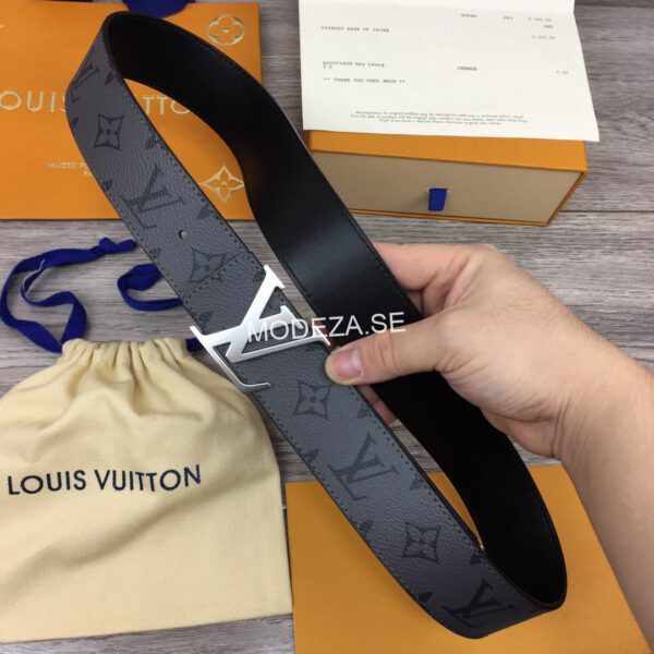 Louis Vuitton Grey Belt Silver Buckle #2