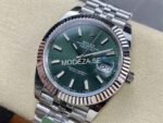 Rolex Day-Date Silver Green Dial - Image 2