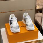 Louis Vuitton Active Leather White Monogram Run Away Sneakers - Image 2