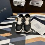 Christian Dior B27 Black Leather Sneakers - Image 4