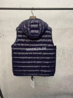 Moncler Ragot Hooded Down Navy Vest - Image 3