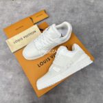 Louis Vuitton Crocodile Leather White Trainer - Image 4