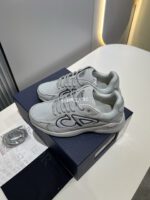 Christian Dior B30 Grey Mesh Sneakers - Image 5