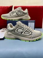 Christian Dior B30 Beige/Lime Mesh Sneakers