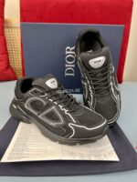 Christian Dior B30 Black Mesh Sneakers - Image 2