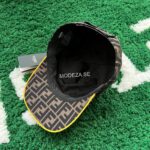 Fendi FF Mesh Monogram Brown Hat - Image 4