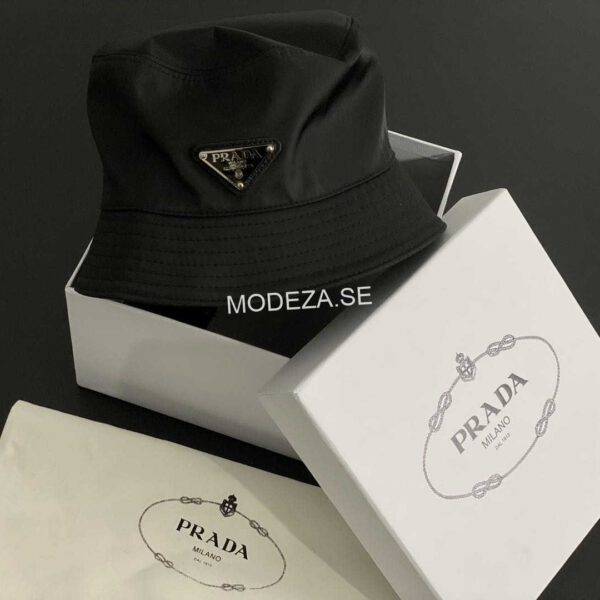 Prada Black Bucket Hat