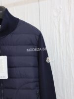 Moncler Hybrid Navy Cardigan - Image 3