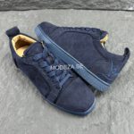 Christian Louboutin Fun Junior Suede Navy Sneakers - Image 2