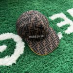 Fendi FF Mesh Monogram Brown Hat