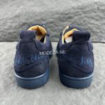 Christian Louboutin Fun Junior Suede Navy Sneakers - Image 6