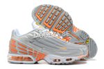 Nike Air Max Plus 3 Grey/Orange Logo Sneakers - Image 3
