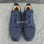 Christian Louboutin Fun Junior Suede Navy Sneakers - Image 3