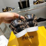Fendi Monogram Brown Sneaker - Image 5