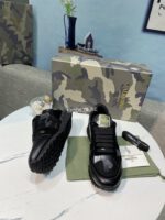 Valentino Garavani Rockrunner Camouflage Noir Metallic Sneaker - Image 4