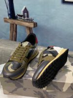 Valentino Garavani Rockrunner Camouflage Trainers In Nappa Fabric - Image 3
