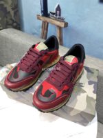 Valentino Garavani Rockrunner Camoflage Red Sneaker - Image 2