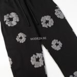 Denim Tears Black Tracksuit Black Flower - Image 6