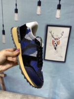 Valentino Garavani Rockrunner Camouflage Trainers In Nappa Fabric