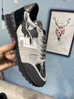 Valentino Garavani Rockrunner Camouflage Trainers In Nappa Fabric