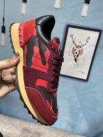 Valentino Garavani Rockrunner Camoflage Red Sneaker