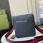 Gucci GG Supreme Crossbody Black Bag - Image 3