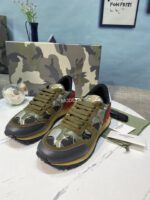 Valentino Garavani Mesh Nior Camouflage Rockrunner Sneaker - Image 2