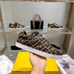 Fendi Monogram Brown Sneaker - Image 4