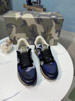 Valentino Garavani Rockrunner Camouflage Trainers In Nappa Fabric - Image 2