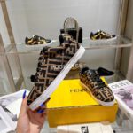 Fendi Monogram Brown Sneaker - Image 3