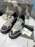 Valentino Garavani Rockrunner Camouflage Trainers In Nappa Fabric - Image 2