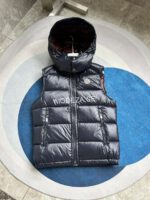 Moncler Bromes Navy Vest - Image 3
