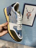 Valentino Garavani Rockrunner Camouflage Trainers In Nappa Fabric