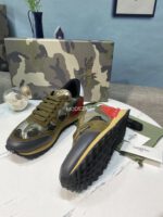 Valentino Garavani Mesh Nior Camouflage Rockrunner Sneaker - Image 3