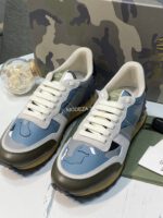 Valentino Garavani Rockrunner Camouflage Trainers In Nappa Fabric - Image 2