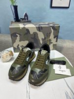 Valentino Garavani Mesh Nior Camouflage Rockrunner Sneaker - Image 2