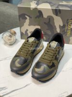 Valentino Garavani Rockrunner Camouflage Trainers In Nappa Fabric - Image 2