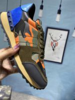 Valentino Garavani Mesh Nior Camouflage Rockrunner Sneaker