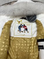 Moose Knuckles 3Q Gold White Jacket - Image 4