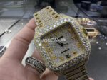 Cartier Santos Gold/Ice Watch - Image 4