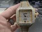 Cartier Santos Gold/Ice Watch